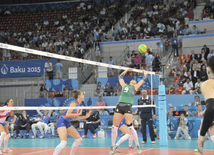 Bakı 2015: Voleybol yarışlarında bürünc medal qarşılaşması. Azərbaycan, 27 iyun 2015